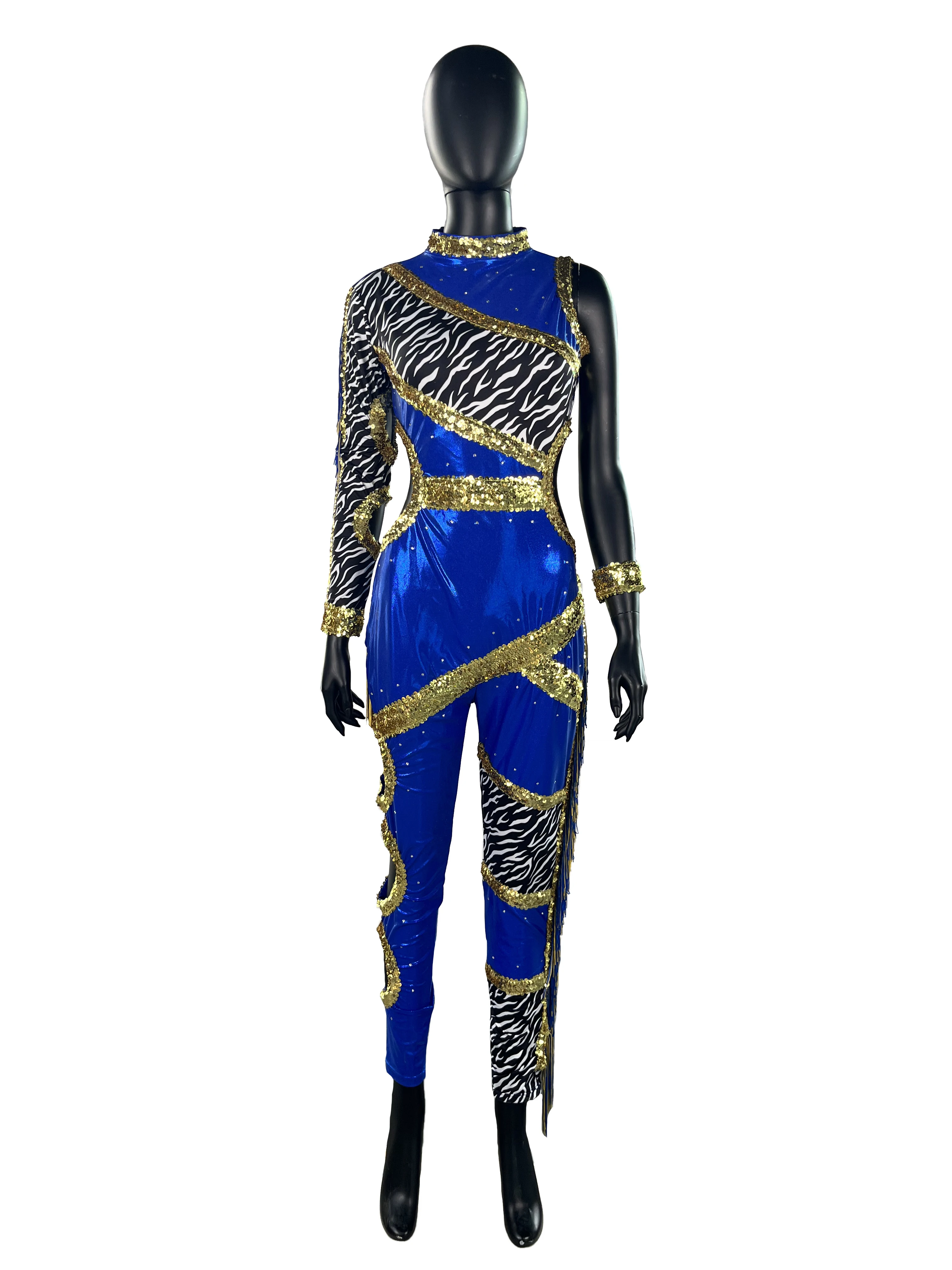 Custom Sublimation Tassel Majorette Dance Uniforms Polyester Tight Clothing  Rhinestones Sequins Dance Costumes