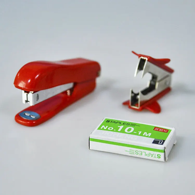 Mini Desktop Standard Paper Stapler Set Manual stapler Metal Stapler for Office Home