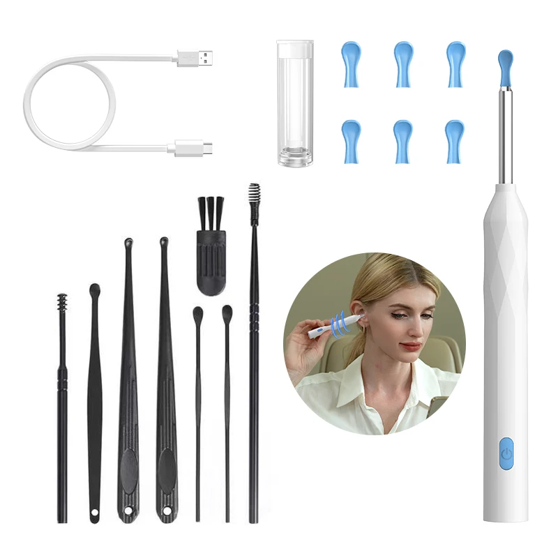 Wireless WiFi Ear Endoscope Visual Ear Pick HD Microscope Intelligent Ear Cleaning Pick for ios/android