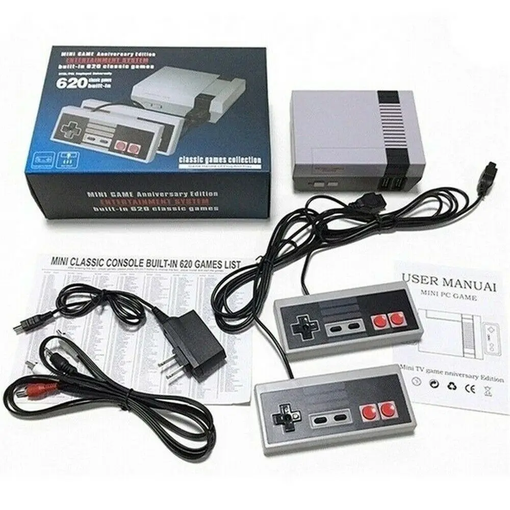 
Retro Entertainment System PAL NTSC Classic Edition 620 Game Console With Controller Included 