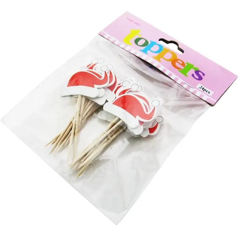 Hot sale digital printing Multi Style flag party cake pick cake topppers
