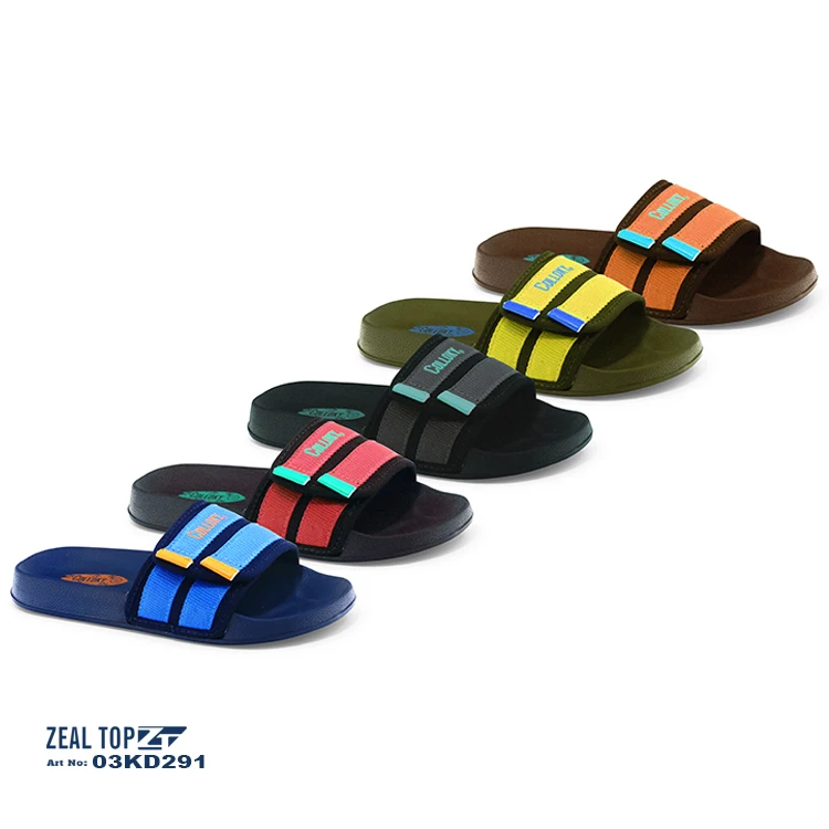 Детские летние сандалии без шнуровки, Эва, модный дизайн, индивидуальный логотип, мягкие тапочки, оптовая продажа