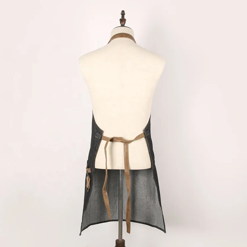 Segbeauty Heavy Duty Canvas Work Apron Breathable Denim Apron with Tool Pockets