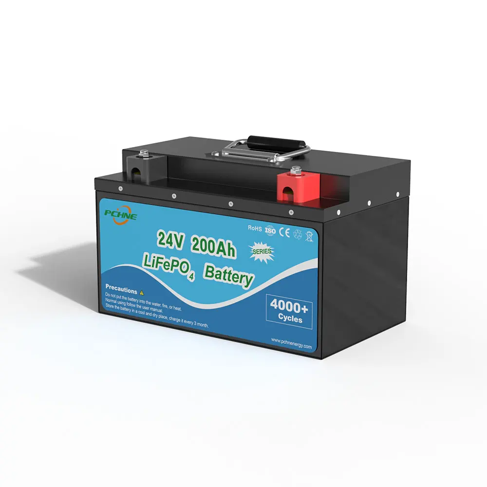Solar 200ah 24v rechargeable storage lithium ion lifepo4 battery pack 100ah