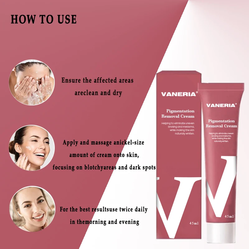 Pigmentation Removal Cream Brightening Skin Nourishing Whitening Organic Dark Spot Remover Bleaching Cream