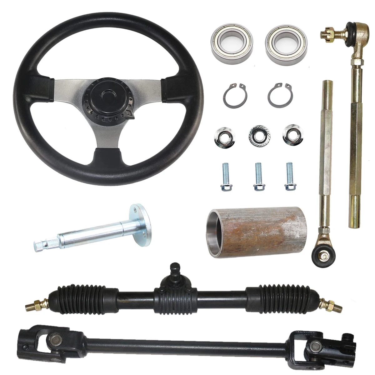 Drive Transfer Belts Clutch Belt for Polaris Sportsman Go Cart Steering Adjustable Steering Kit for Go Kart
