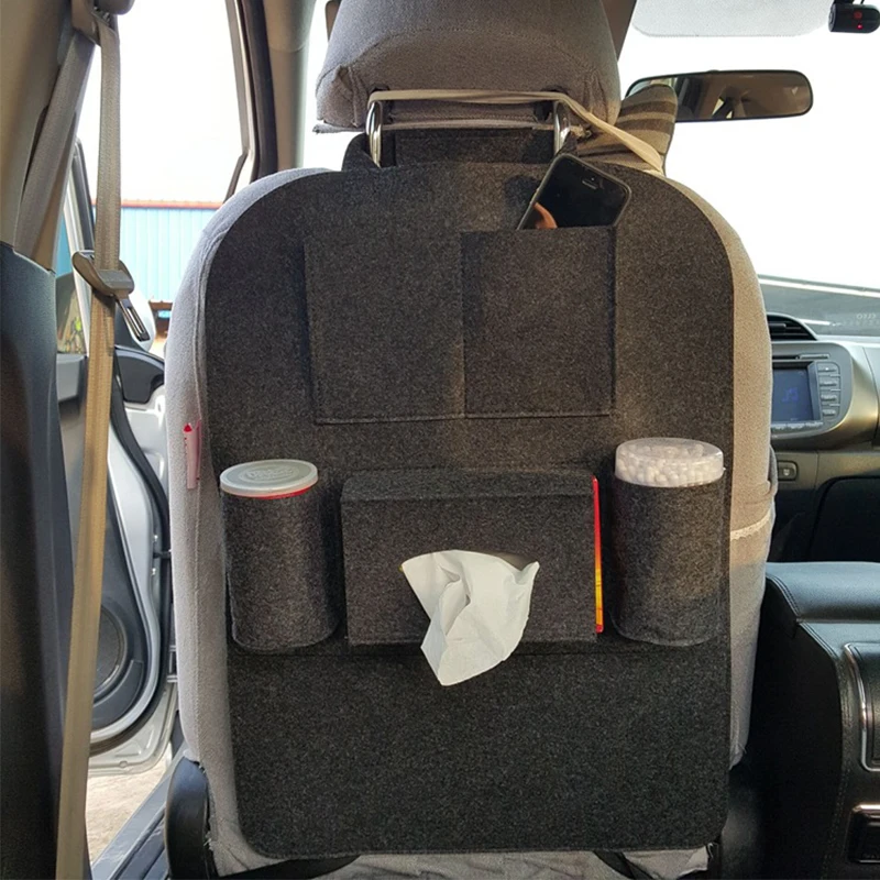 CARSUN  Car Seat Storage Organizer Fabric Child Anti-kick Holder Accessories Supplies Auto Stowing Tidying Car Seat Storage