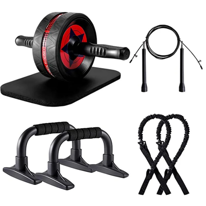 New Home Outdoors Abdominal Wheel Sets Sit-Ups Assistant Motion Gym Muscle Belly Roller