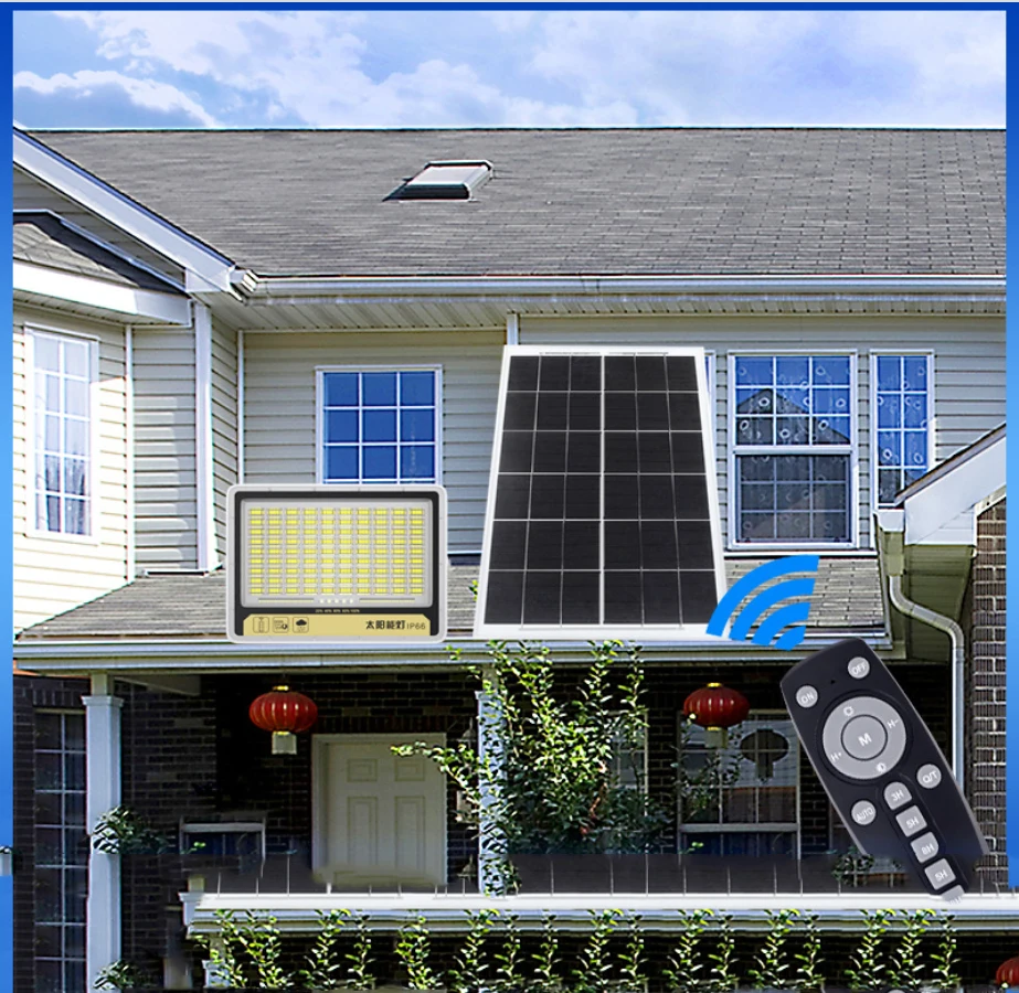 IP66 waterproof outdoor easy replace battery 200w 300w 400W 500W solar led flood light