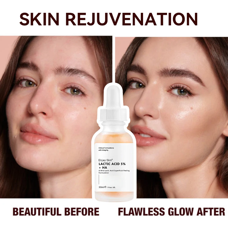Lactic Acid 5% +HA for Brightening Boost with Exfoliator Smooths and Balances for Complexion