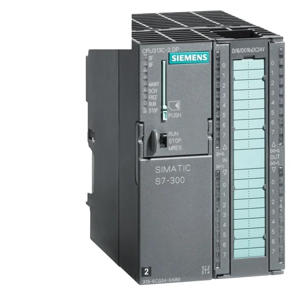 6ES7313-6CG04-0AB0 SIMATIC S7-300, CPU 313C-2 DP Compact CPU with MPI, 16 DI/16 DO, 3 high-speed counters (30 kHz), integrated D