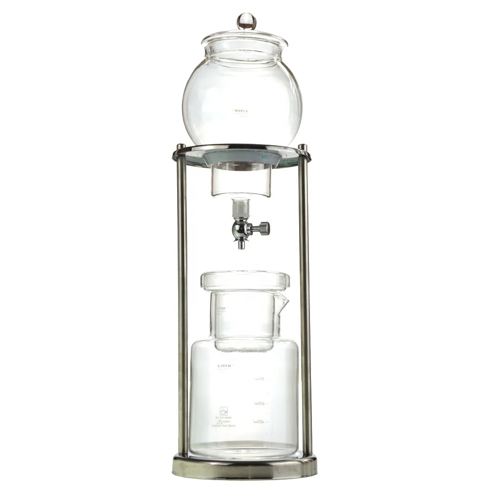 Cold Brew Coffee Maker with Reusable Stainless Steel Filter Glass Percolators cafetera expreso Coffee Iced Drip Pot BD6