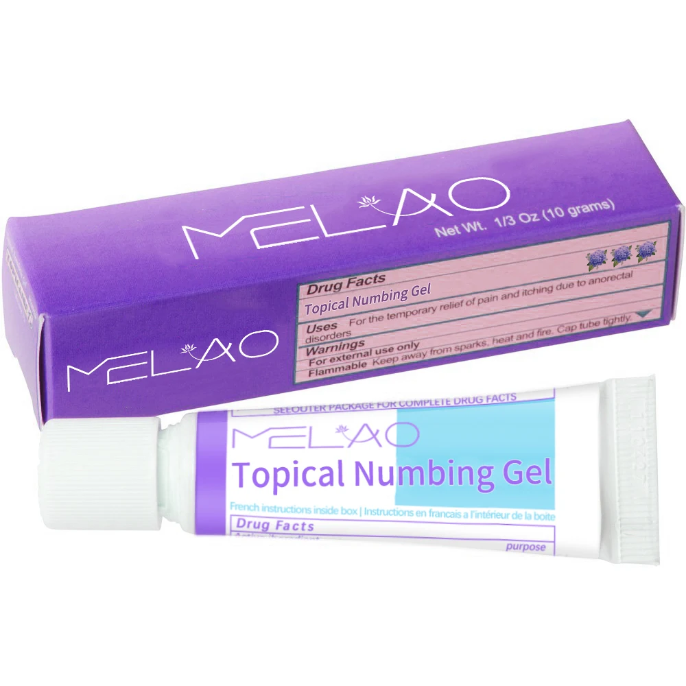 MELAO Topical Numbin Gel Pain Relief Itching Burning Caused By Hemorrhoids Anus Numbimg Cream 10g With Strong Effect Formula