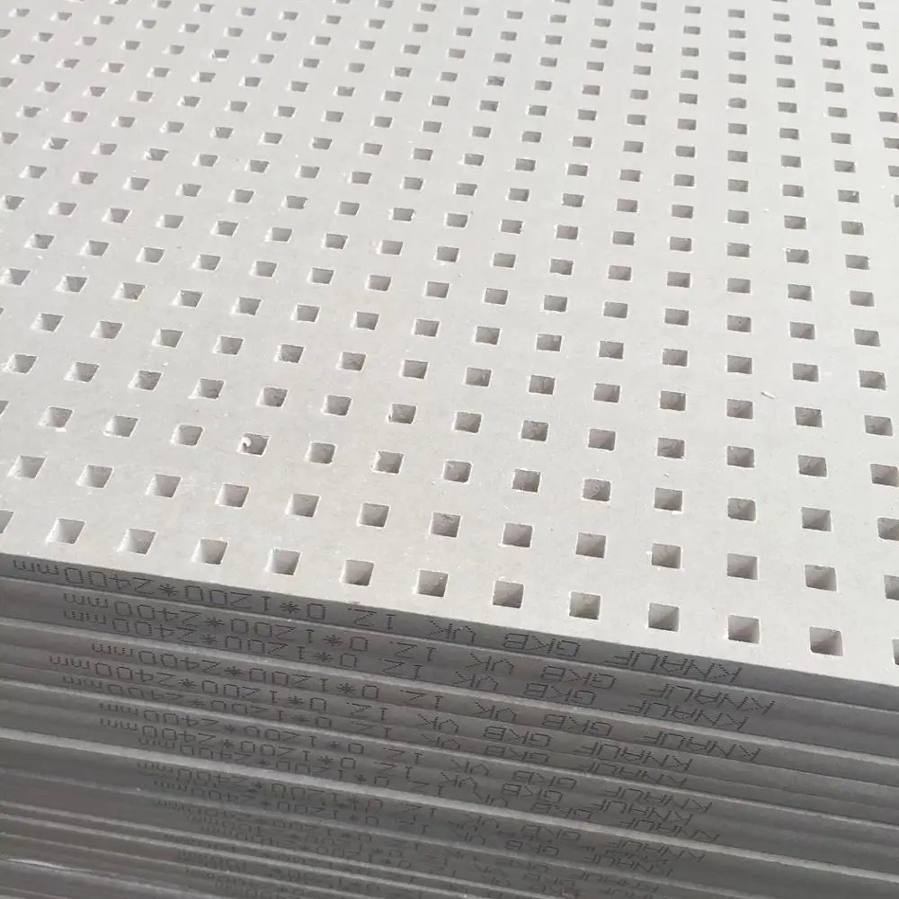 
cheap price perforation gypsum board for soundproofing drywall to India 