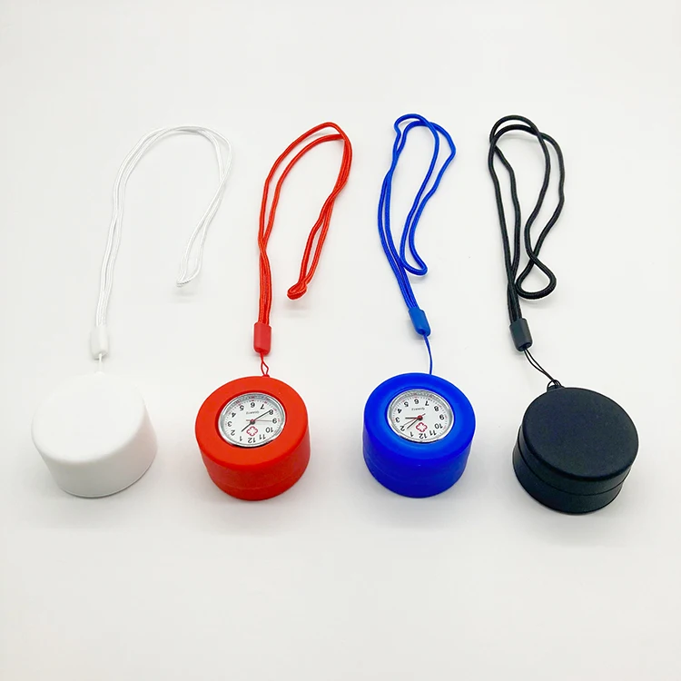 Promotion gift nurses breast watch silicone nurse watch jewelry box breast watch for nurse