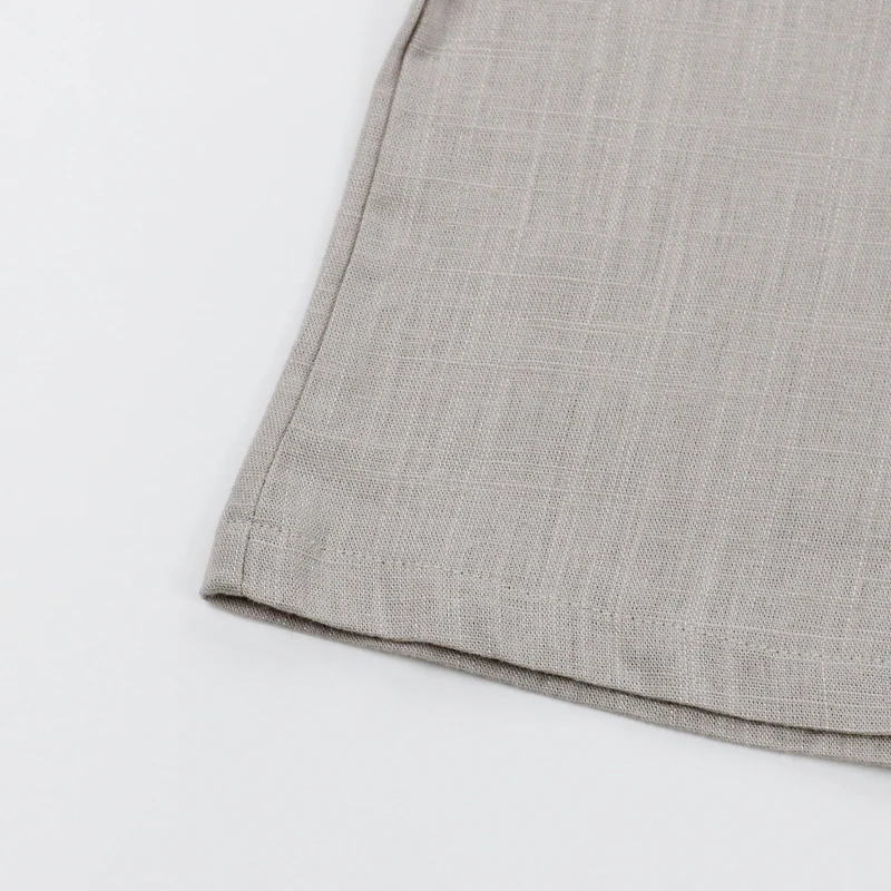 
Autumn Gray Boutique Organic Linen High Quality Hot Sale Kids Gift Long Sleeve Baby T-shirt 