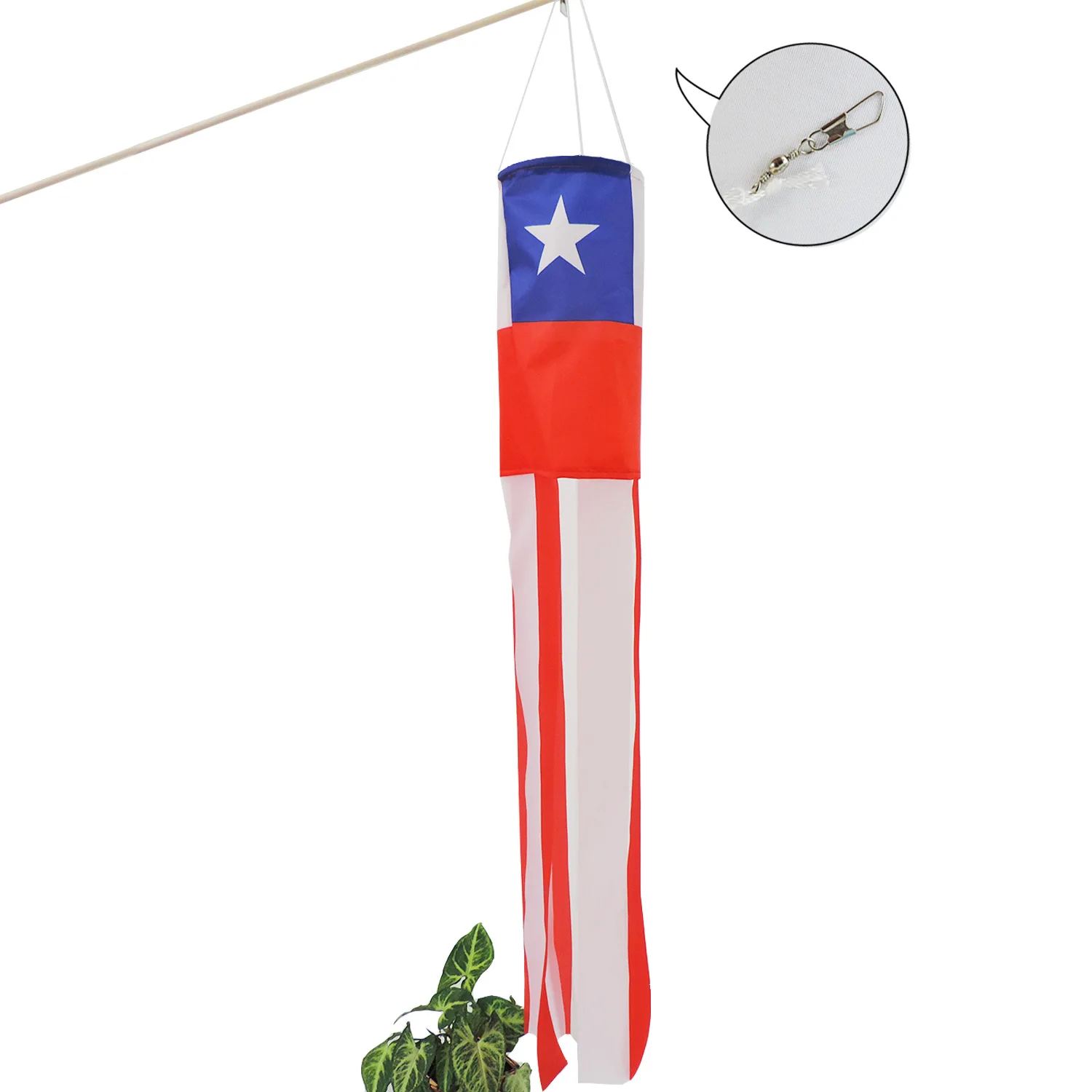 
Promotional Custom Wholesale Windsock Flags Wind Chile Flag 100% Polyester 