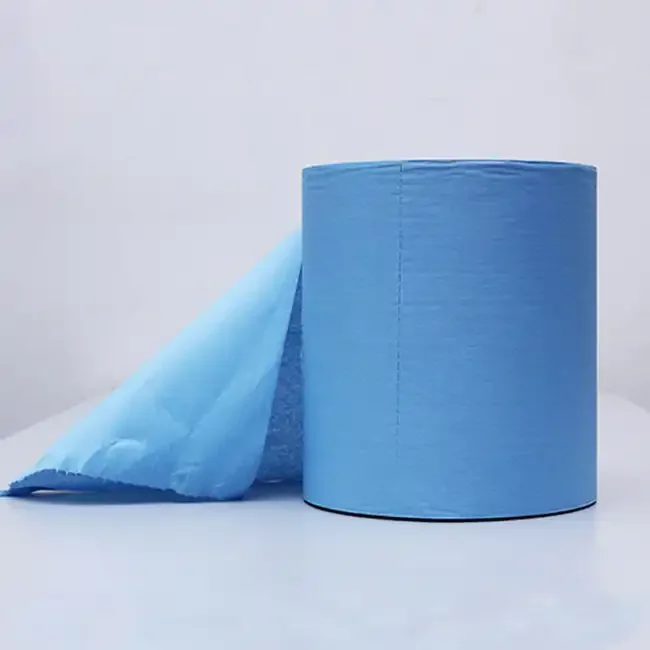 X60 X70 X80 multipurpose blue industrial cleaning nonwovens wipe roll non woven fabric heavy duty cloth