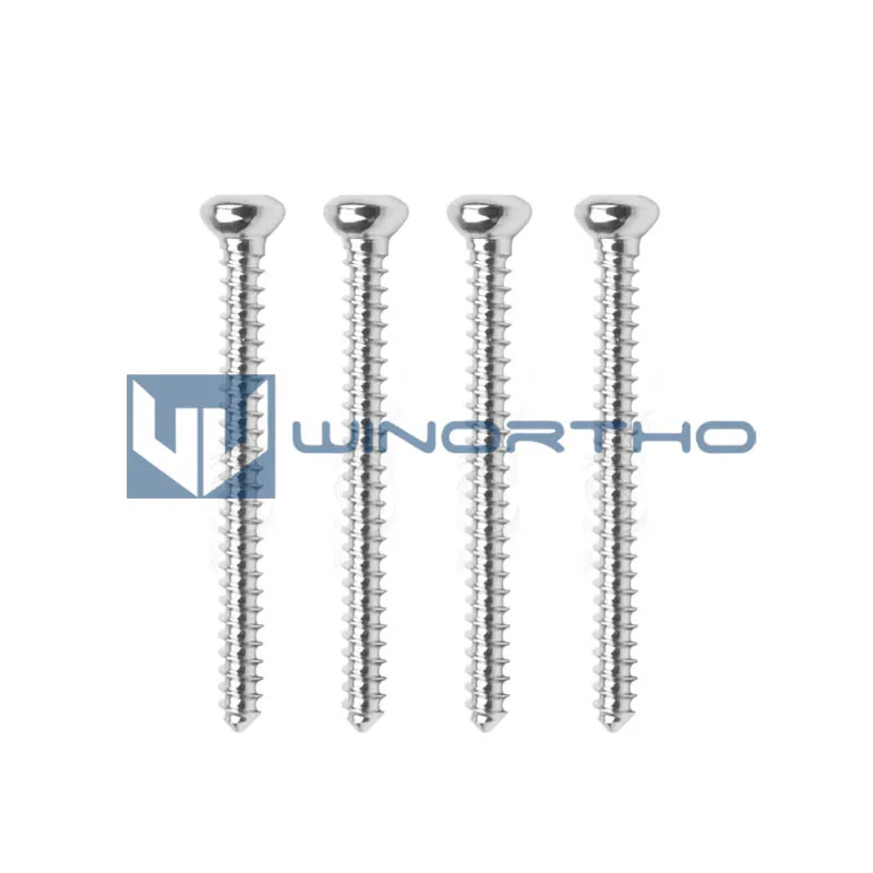 316LVM Stainless steel cortex bone screws self-tapping hex cortical  pet surgical tools and veterinary orthopedic instruments