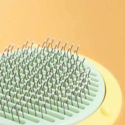 2021 New Design Pet Comb Hair Brush Hair Massage Self Cleaning Comb for Cats