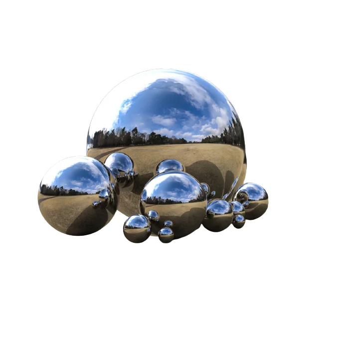 custom size color fountain ball Stainless steel 304 metal hollow fountain ball Outdoor landscape decoration large fountain ball