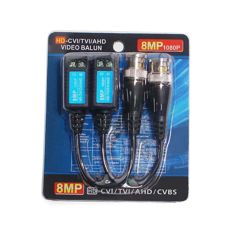 YJS-202A пассивный 5MP 8MP hd видео балун utp Видео приемопередатчик cvi tvi ahd для камеры видеонаблюдения