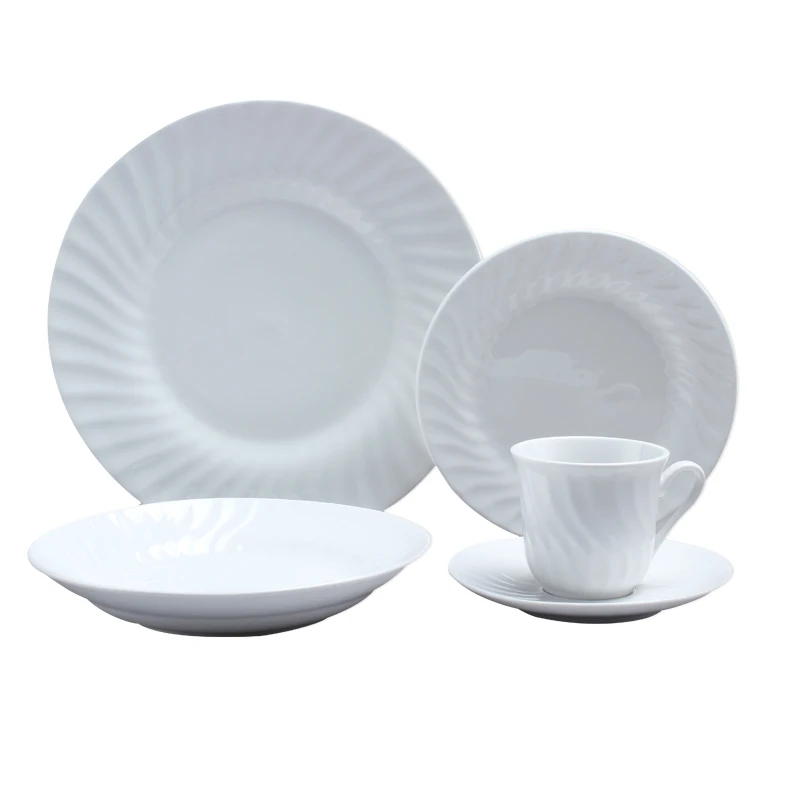 Превосходное качество, хорошая цена, бытовая серия, держатель для супа, бумаги, керамический белый фарфор, набор рельефной посуды