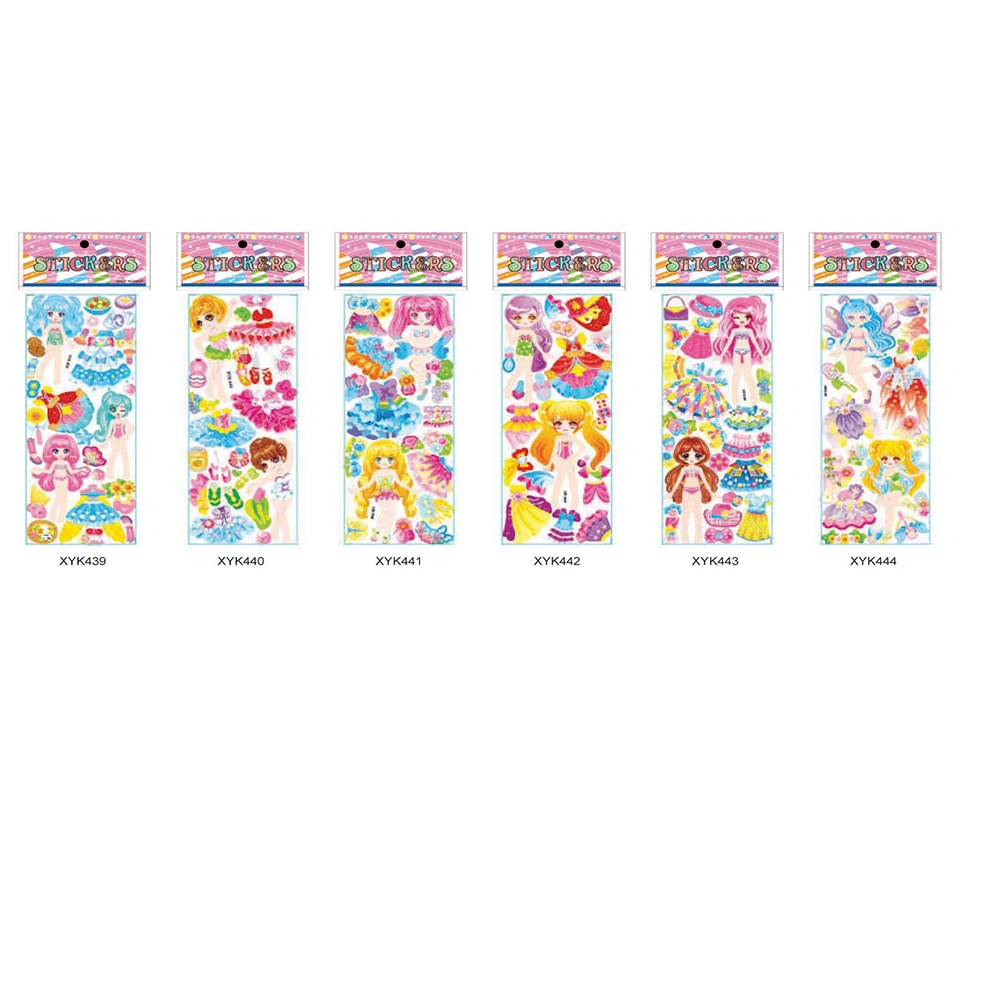 Promotional hot sale waterproof high adhesive custom logo cartoon stickers packaging cartoon stickers