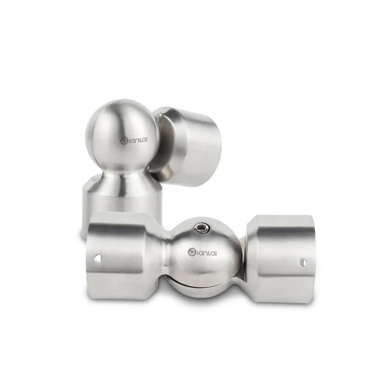 Inox 304 Square Round Steel Tube Connectors 90/180 Degree Handrail Railing Elbow Fitting
