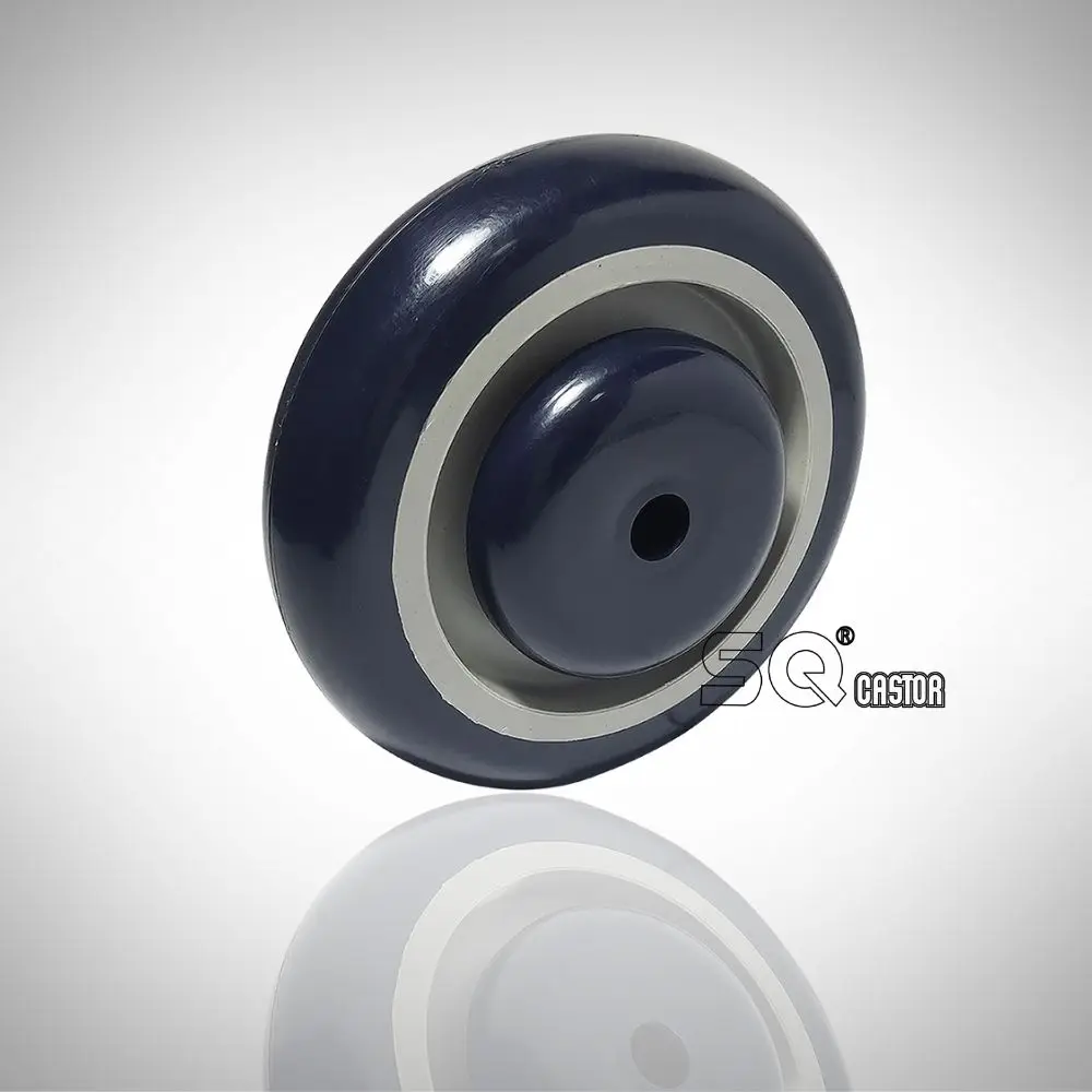 75mm 100mm 125mm shopping cart PU tyre wheel significant noise reduction for supermarket equipment castor