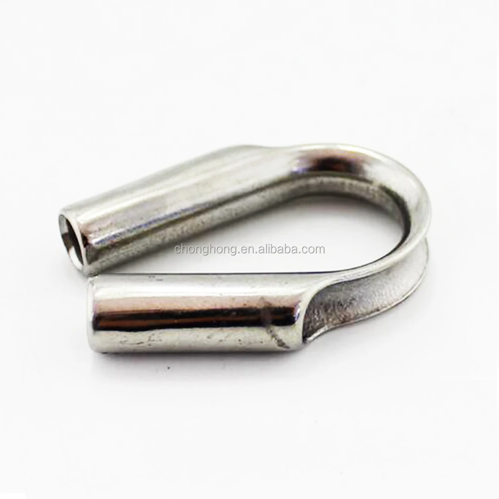 Stainless Steel 304 Tube Type Wire Rope Accessories Thimble,316 Cable Thimble,Heavy Duty Wire Rope Thimble