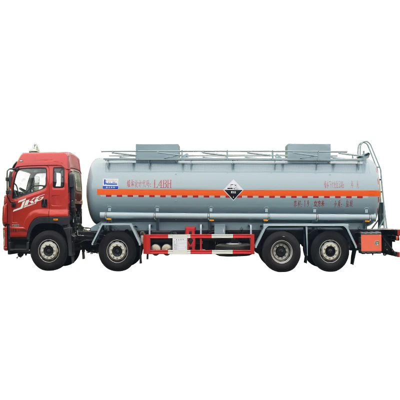 China FAW 19cbm Sodium Cyanide Solution 304 SS Chemical Liquid Tanker