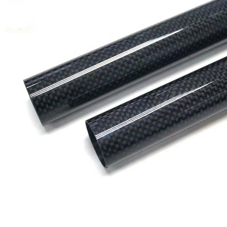 Customize 3K Cheap Price Heat-Insulation Black Color Oval Carbon Fiber Tubes