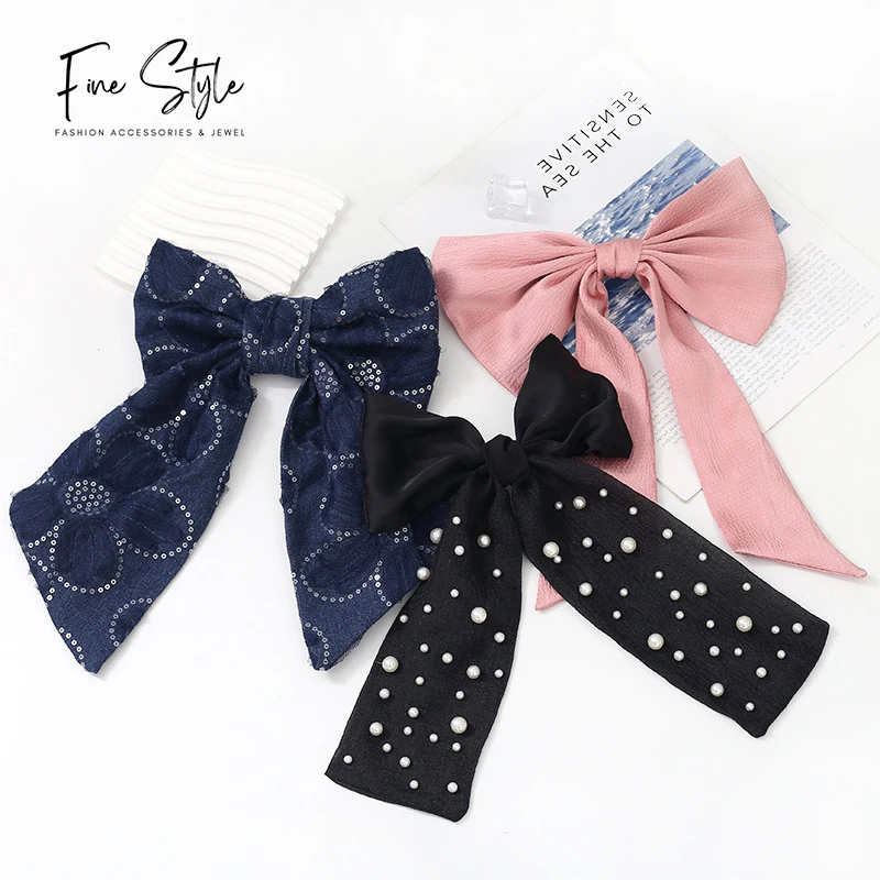 beaded blush pink headbands for women Fashionable Trendy Bows