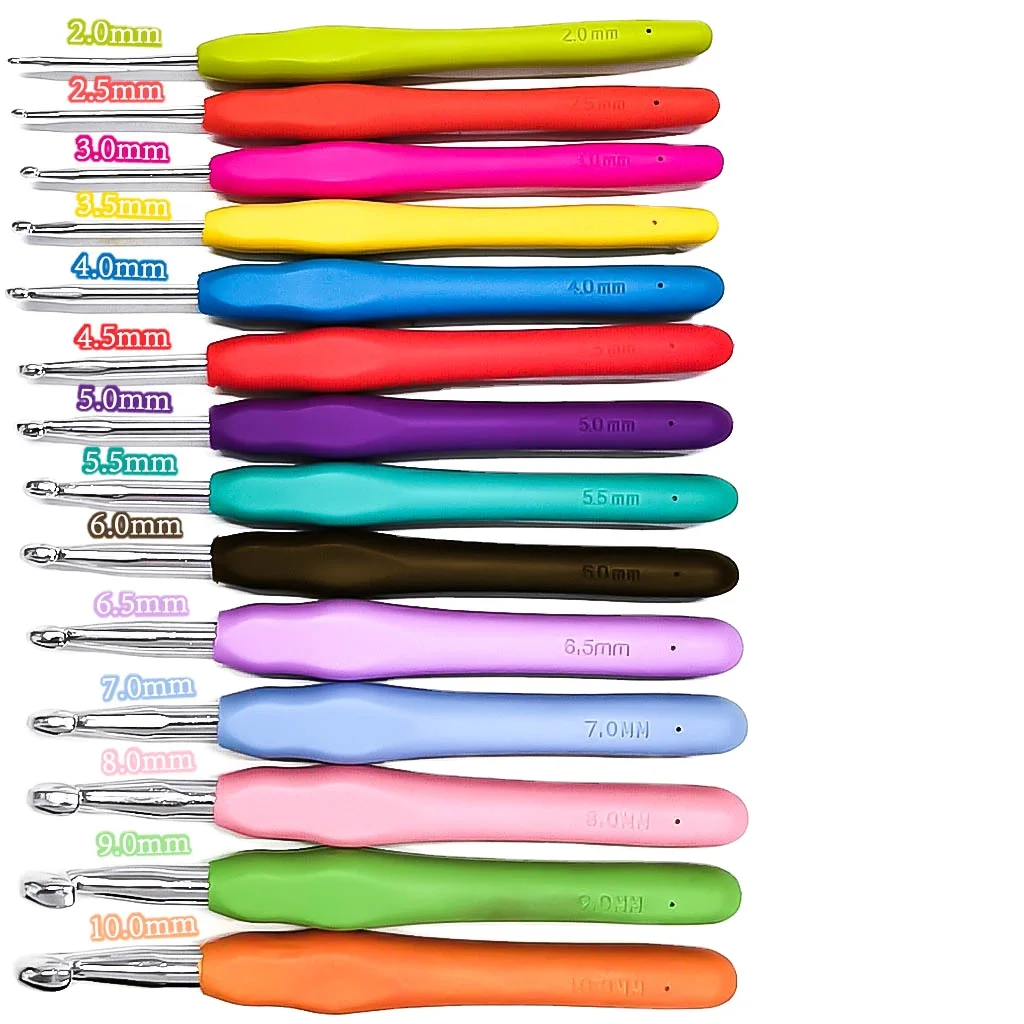 Soft Rubber Handles crochet hook TPR