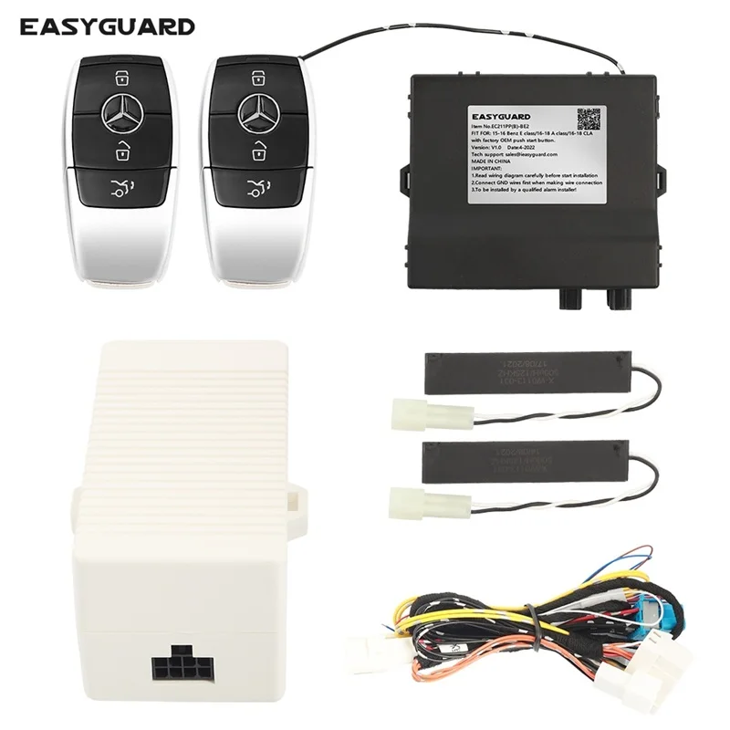 EASYGUARD CAN BUS remote starter fit for benz E class 17-20/18-20 S class/2019 A class with OEM/factory engine start stop button