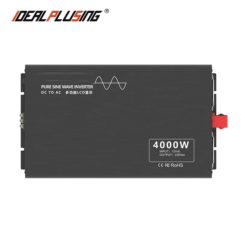 IDEALPLUSING горячая Распродажа dc 12v 24v 36v 48v 60v 72v 84v к ac 100v 110v 120v 220v 230v 240v 4000W волновой солнечный инвертор чистый
