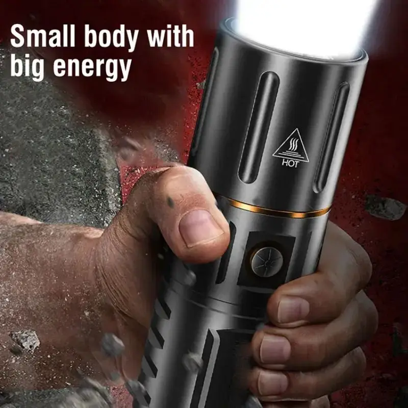 T40 Powerful Flashlight Rechargeable Far Shooting Outdoor Long Life High Power LED Lights