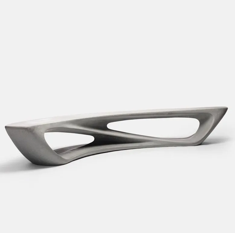 Ожидание торговый центр levetation Garden Amanda Levete Drift Gloss Furniture из стекловолокна длинное скамное