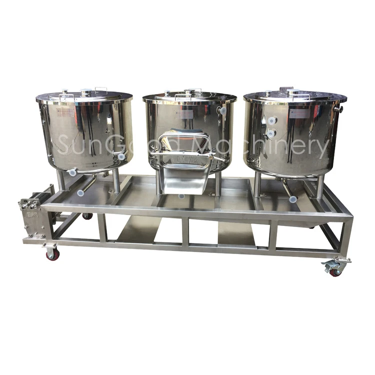 1 BBL Turnkey Brewing System 100L 3-Vessel Brewhouse System