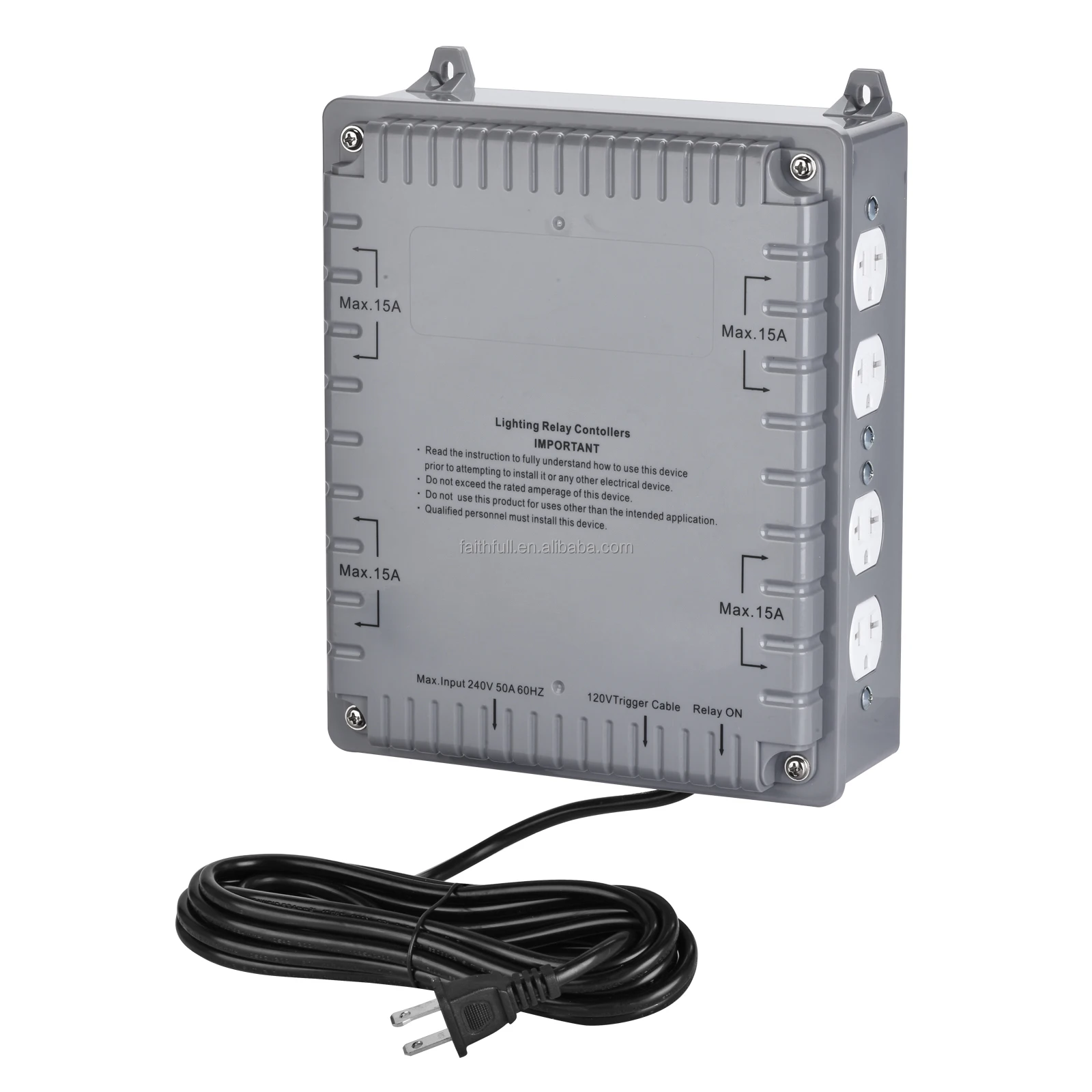 Factory direct sale 4 8 HID Lighting Controller with Trigger Cords 120V / 240V