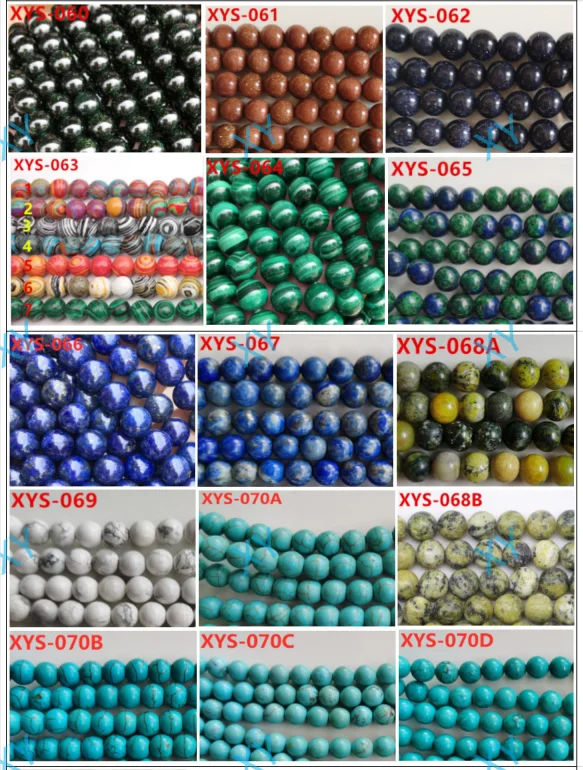 6mm Royal Blue Tiger Eye Stone Beads