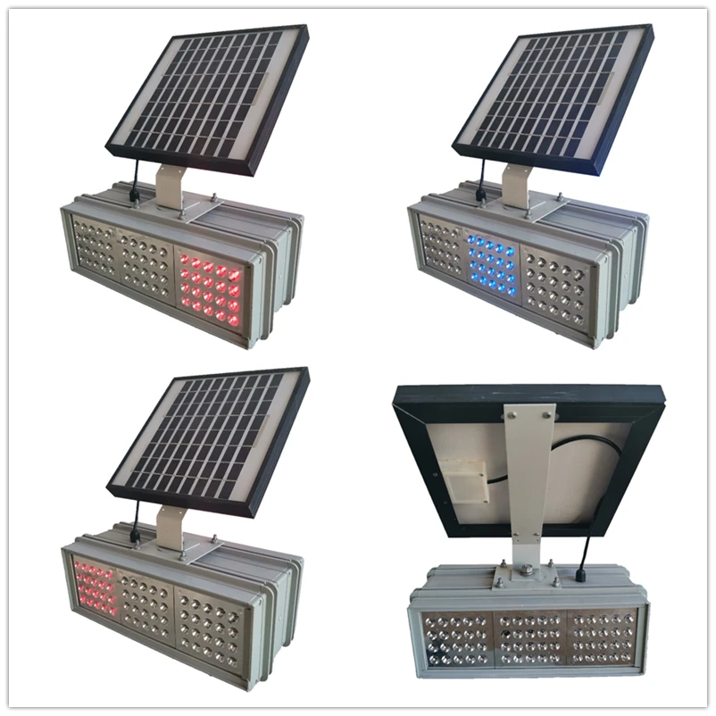 100MM*6 2-Face Solar Traffic Warning Light