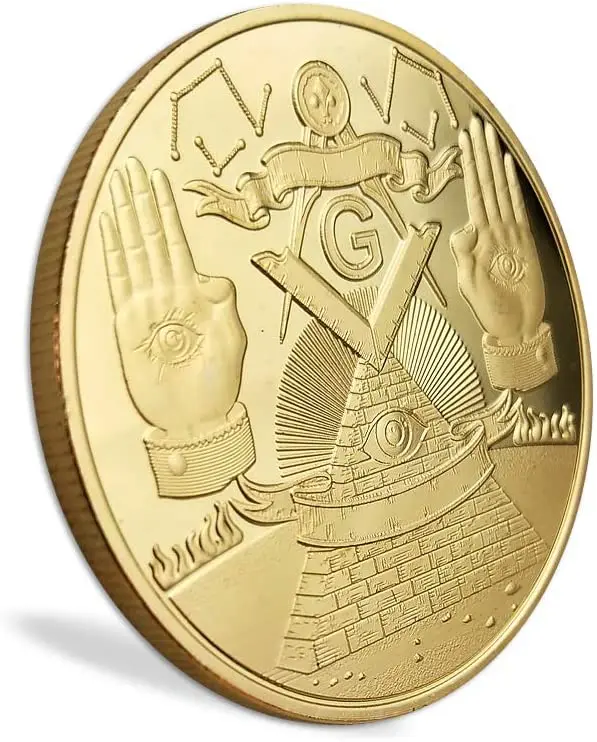 Masonic Coin Master Mason Freemason Lodge Family Map Working Tools COINS