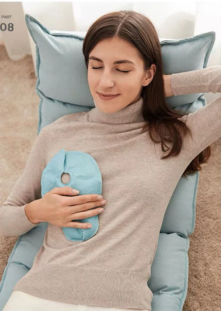 Free Sample Ice Pack Women Breast Feeding Pain Relief Polyester Gel Packs Cooling Pad