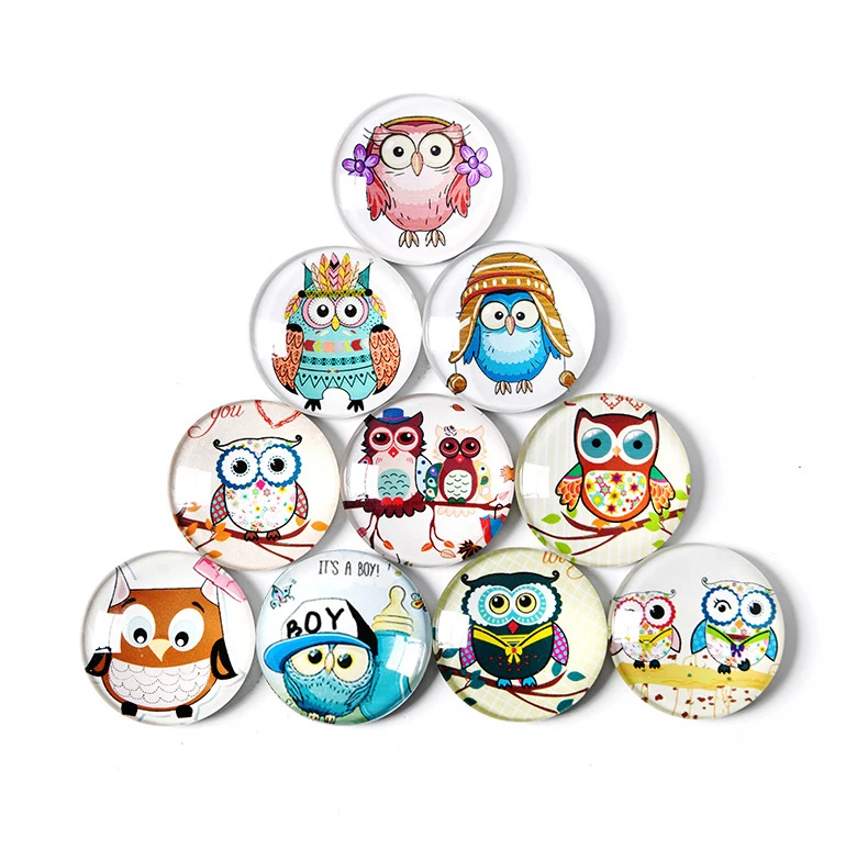 Custom Made Your Design Shape Round Crystal Glass Refrigerator Magnet Clear Acrylic Fridge Magnets