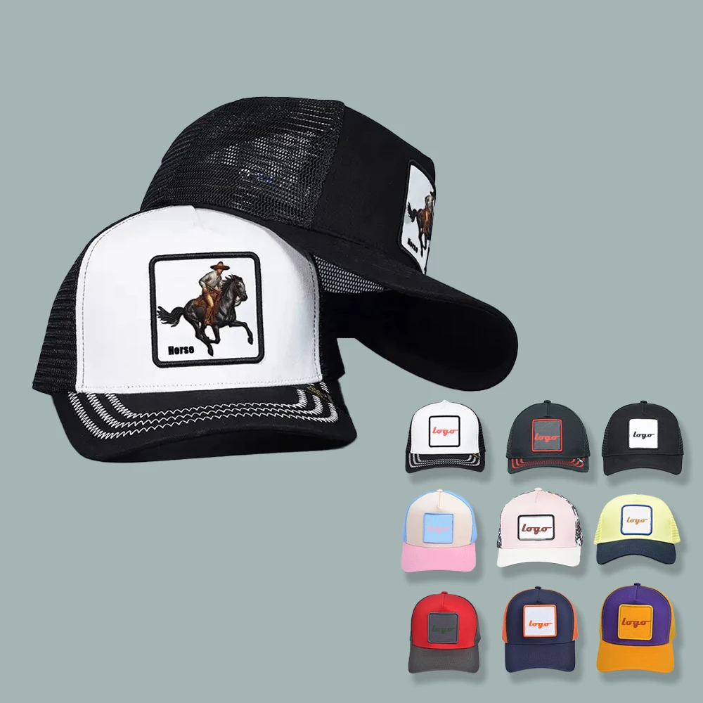 Multicolor Cotton Twill Mesh Gorras Embroidery Printed Patch Animal Cap Suede Tucker Hat velvet Baseball Cap