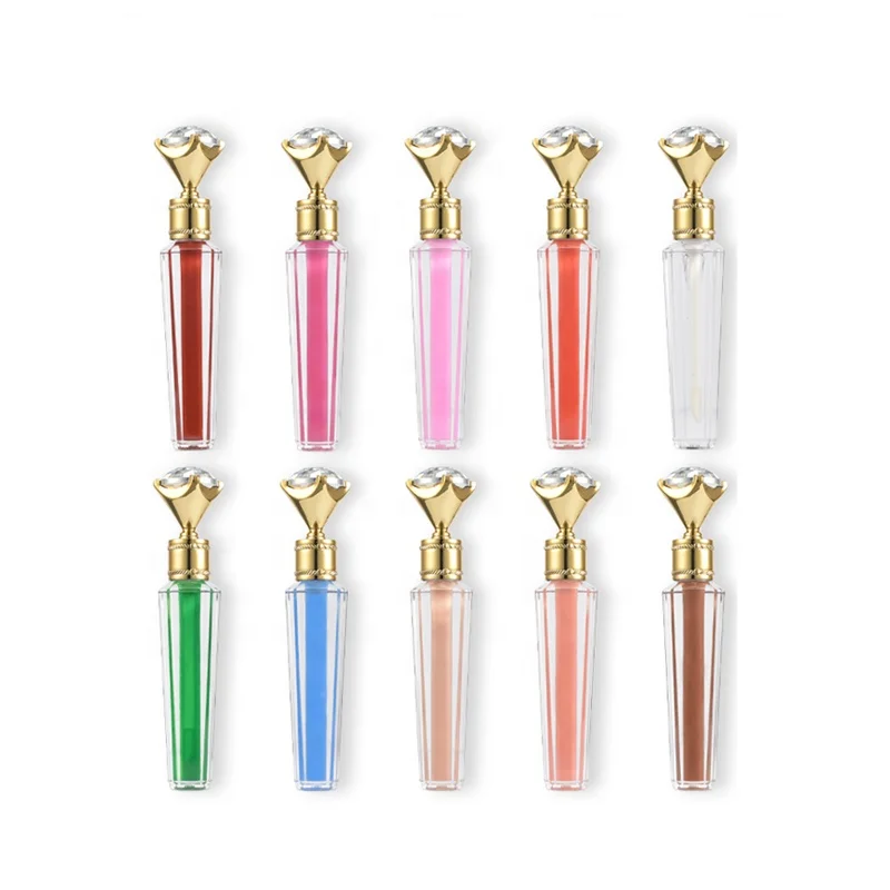 30 Color Diamond Lipgloss Custom Private Label Cosmetics Glossy Lipglosses Shimmer Glitter DIY Makeup Lip Gloss