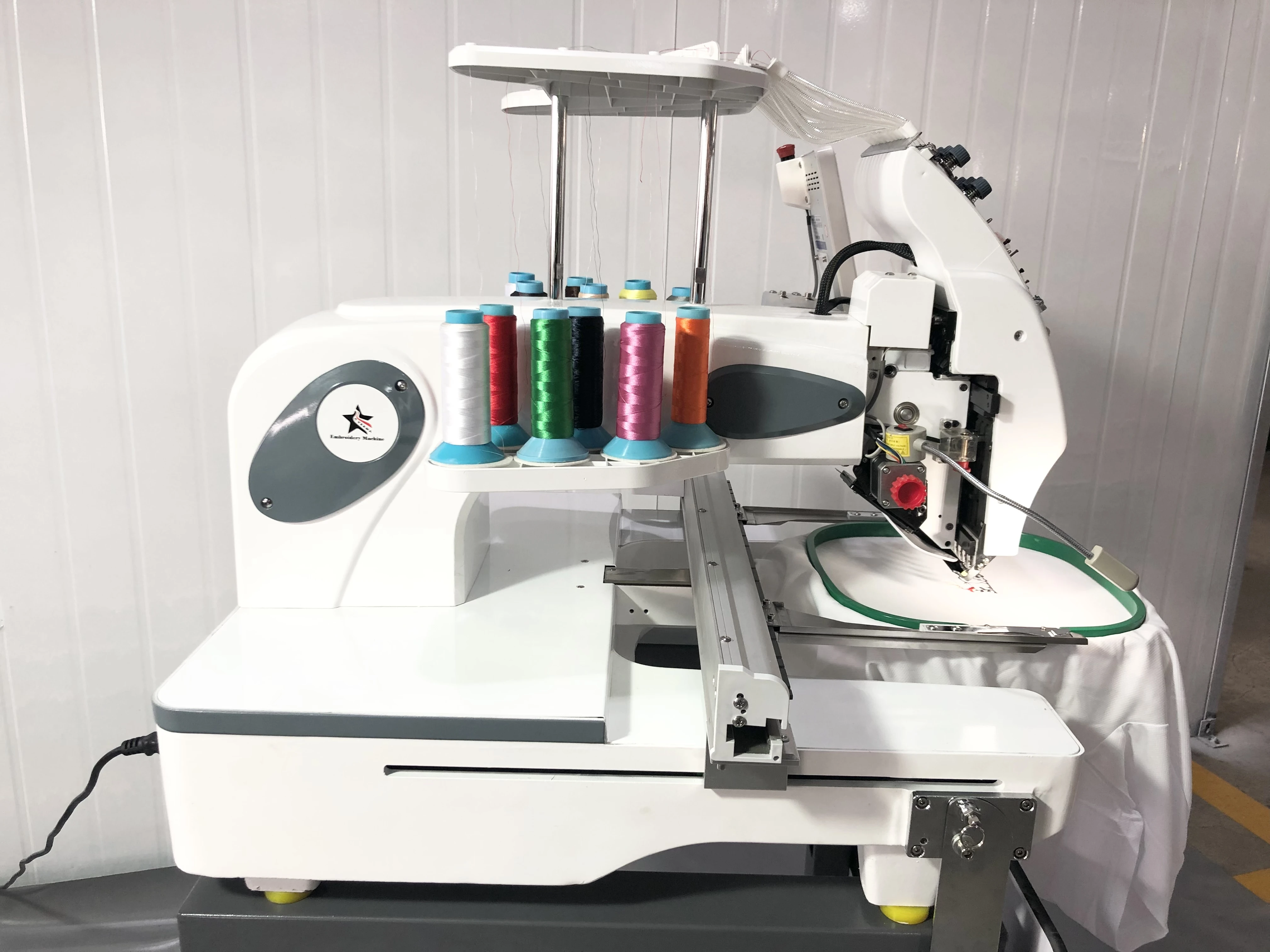Big sale!latest computerized embroidery machines high quality speed single head lifetime services  EM-1010/TC-1501/SWD