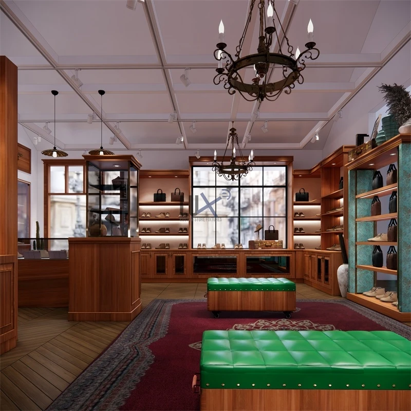 Роскошный дизайн уникальное украшение для обувного магазина витрина обуви на заказ Настольная деревянная